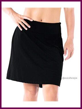Women's 17" Tennis Skort with Pockets UPF 50+ Long Skirt